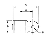 AIS 40&nbsp;CORNER SWIVEL SOCKET MALE